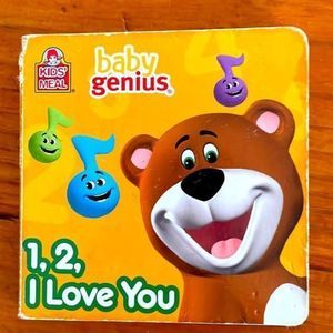 Kids Meal Baby Genius  1 2 I Love You hardcover boardbook